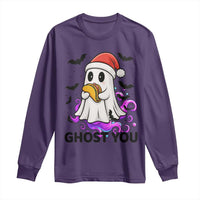 Funny Ghost Halloween Christmas Long Sleeve Shirt Ghost You - Wonder Print Shop