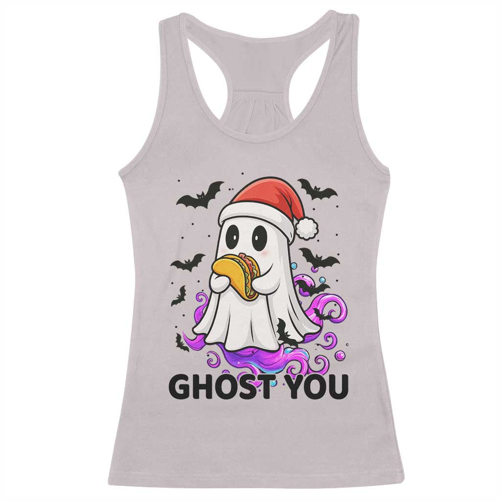 Funny Ghost Halloween Christmas Racerback Tank Top Ghost You - Wonder Print Shop