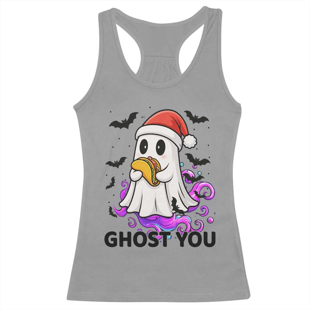 Funny Ghost Halloween Christmas Racerback Tank Top Ghost You - Wonder Print Shop