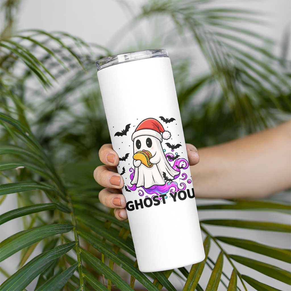 Funny Ghost Halloween Christmas Skinny Tumbler Ghost You - Wonder Print Shop