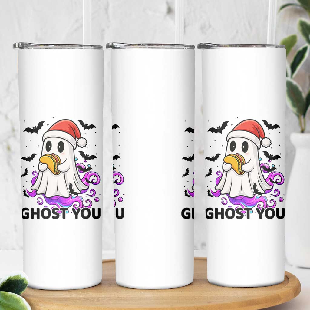 Funny Ghost Halloween Christmas Skinny Tumbler Ghost You - Wonder Print Shop