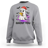 Funny Ghost Halloween Christmas Sweatshirt Ghost You - Wonder Print Shop