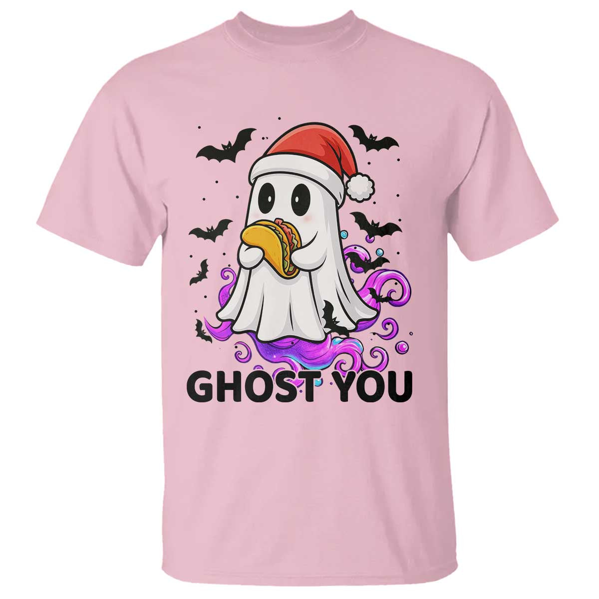 Funny Ghost Halloween Christmas T Shirt Ghost You - Wonder Print Shop