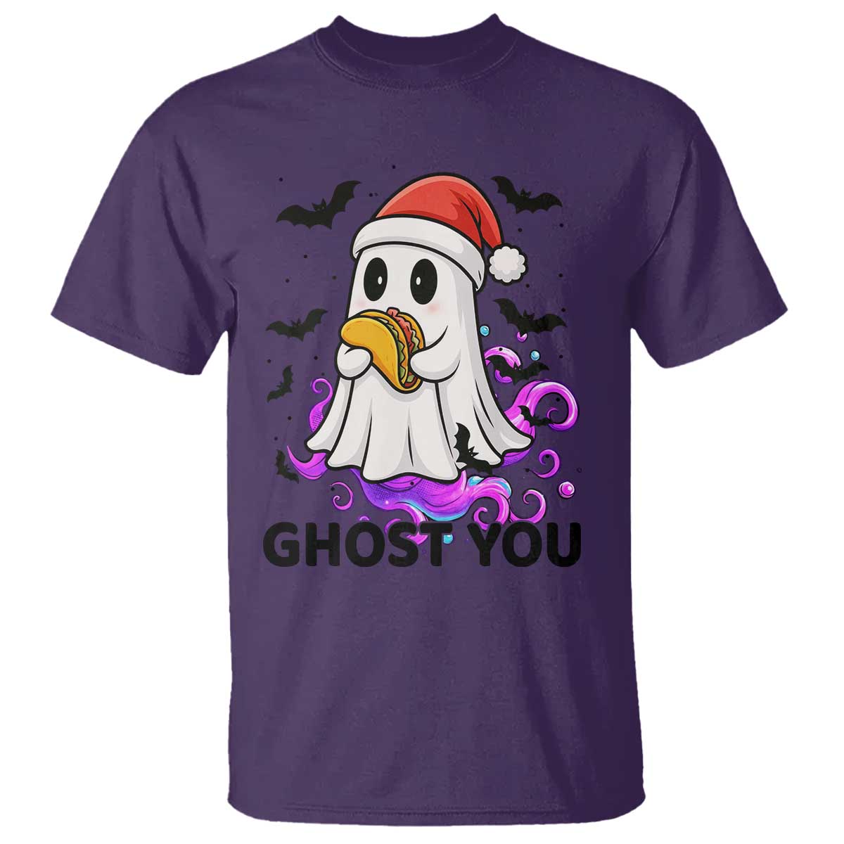 Funny Ghost Halloween Christmas T Shirt Ghost You - Wonder Print Shop