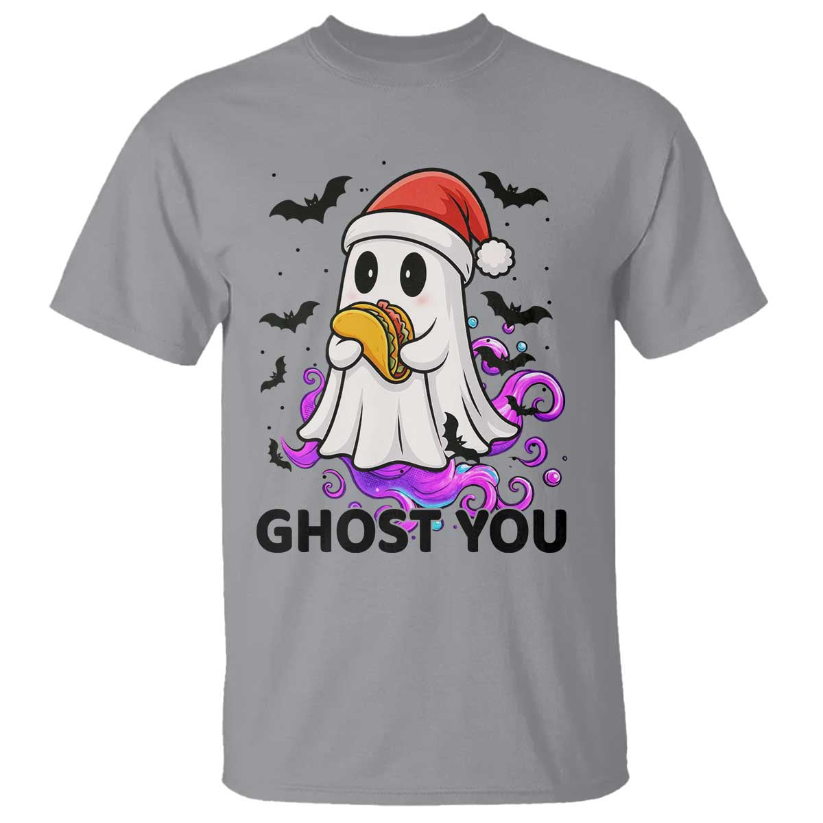 Funny Ghost Halloween Christmas T Shirt Ghost You - Wonder Print Shop