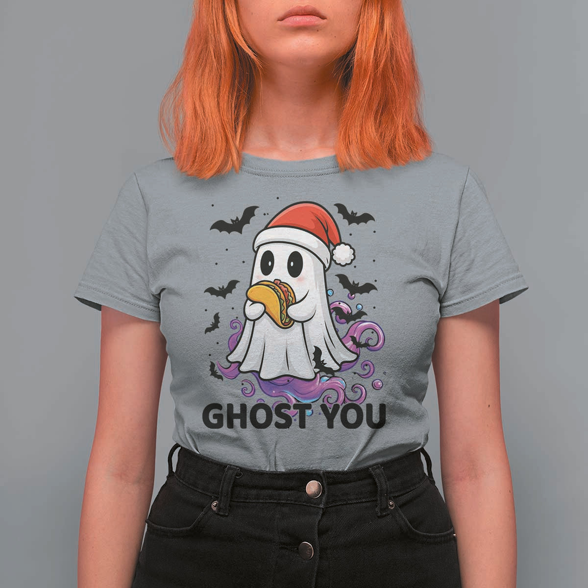 Funny Ghost Halloween Christmas T Shirt For Women Ghost You - Wonder Print Shop