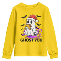 Funny Ghost Halloween Christmas Youth Sweatshirt Ghost You - Wonder Print Shop