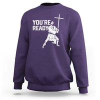 Funny Jesus Christian Meme Sweatshirt You Are Ready - Wonder Print Shop