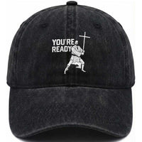 Funny Jesus Christian Meme Washed Cotton Baseball Cap You Are Ready