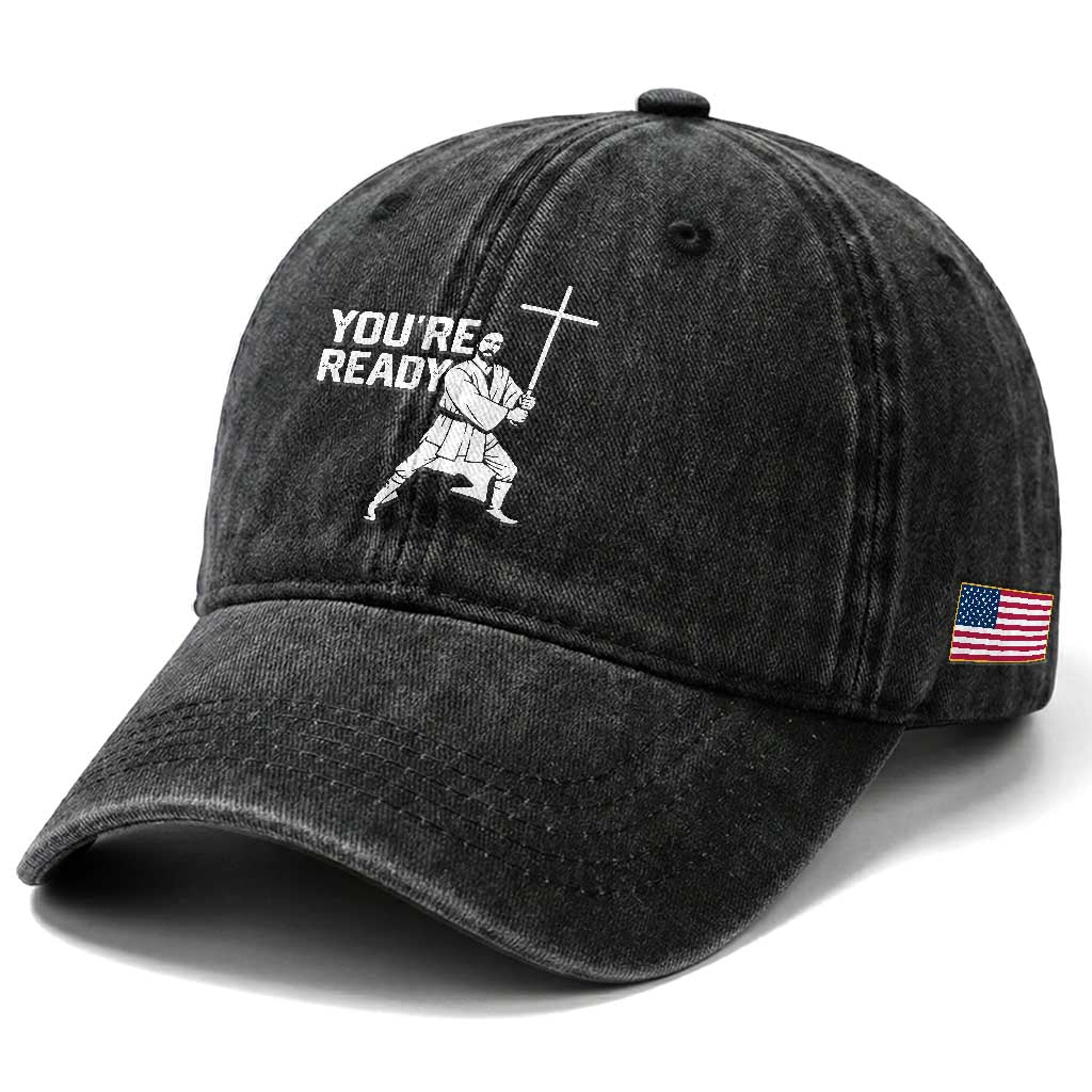 Funny Jesus Christian Meme Washed Cotton Baseball Cap You Are Ready