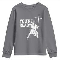 Funny Jesus Christian Meme Youth Sweatshirt You Are Ready - Wonder Print Shop