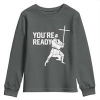 Funny Jesus Christian Meme Youth Sweatshirt You Are Ready - Wonder Print Shop