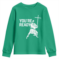 Funny Jesus Christian Meme Youth Sweatshirt You Are Ready - Wonder Print Shop