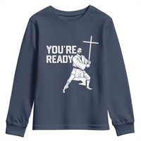 Funny Jesus Christian Meme Youth Sweatshirt You Are Ready - Wonder Print Shop