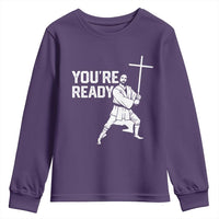 Funny Jesus Christian Meme Youth Sweatshirt You Are Ready - Wonder Print Shop