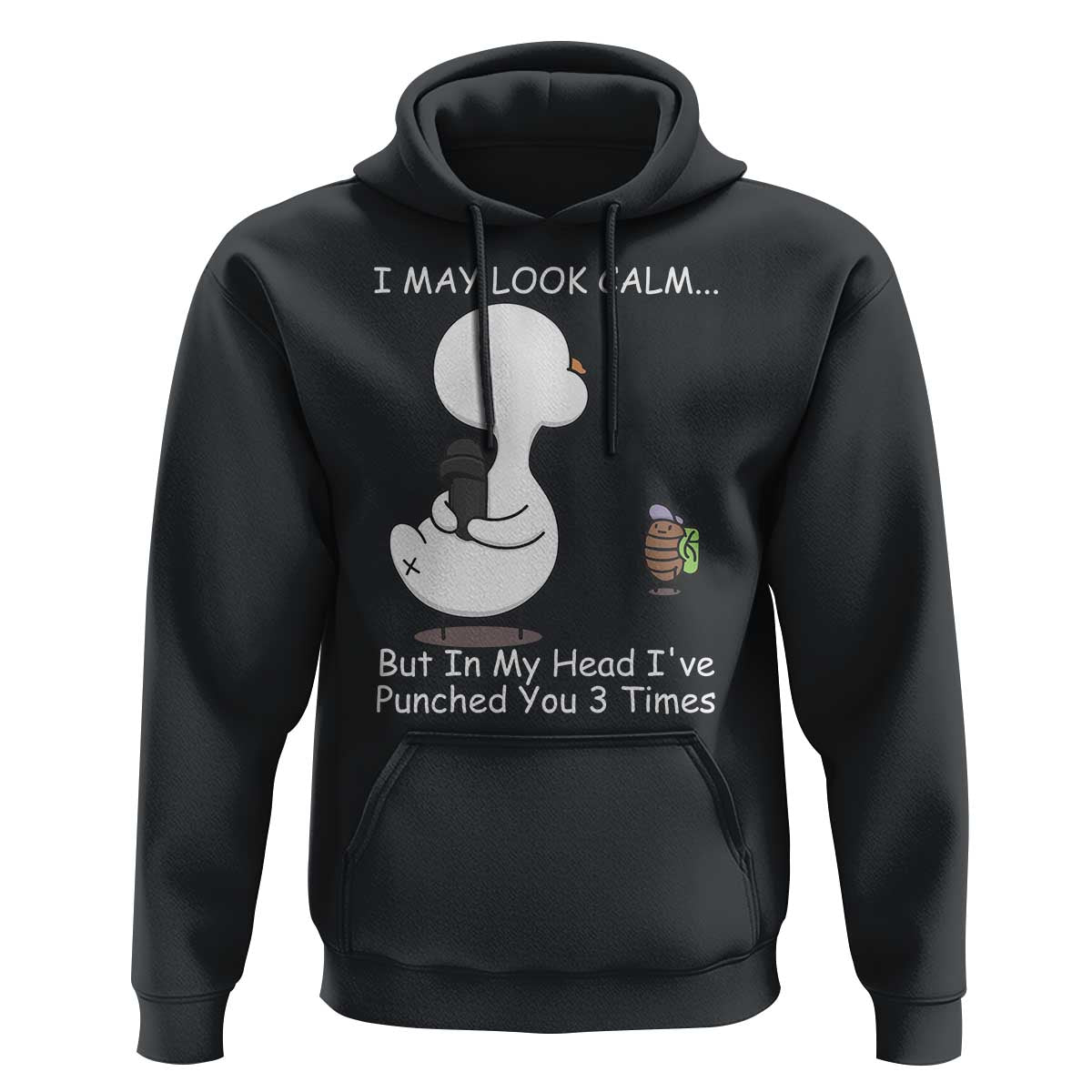 Duck Sarcastic Farm Hoodie In My Head I Have Pecked You 3 Times - Wonder Print Shop