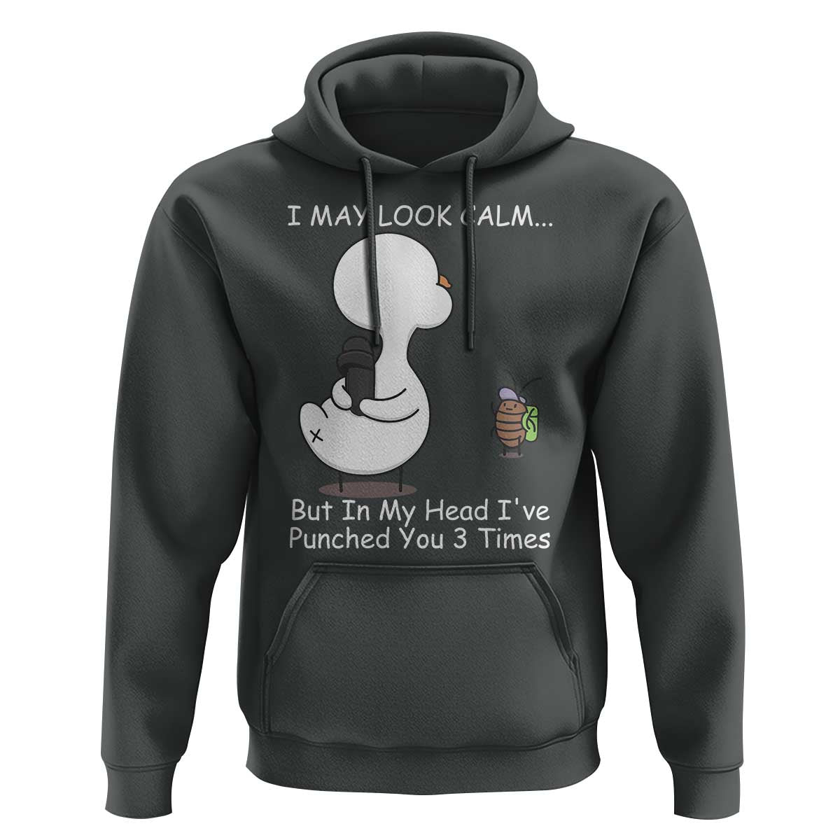 Duck Sarcastic Farm Hoodie In My Head I Have Pecked You 3 Times - Wonder Print Shop