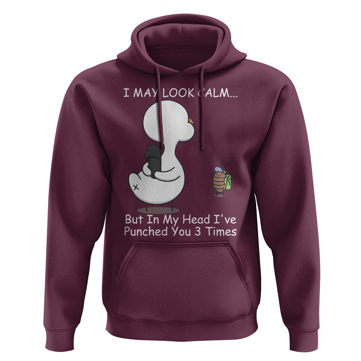 Duck Sarcastic Farm Hoodie In My Head I Have Pecked You 3 Times - Wonder Print Shop