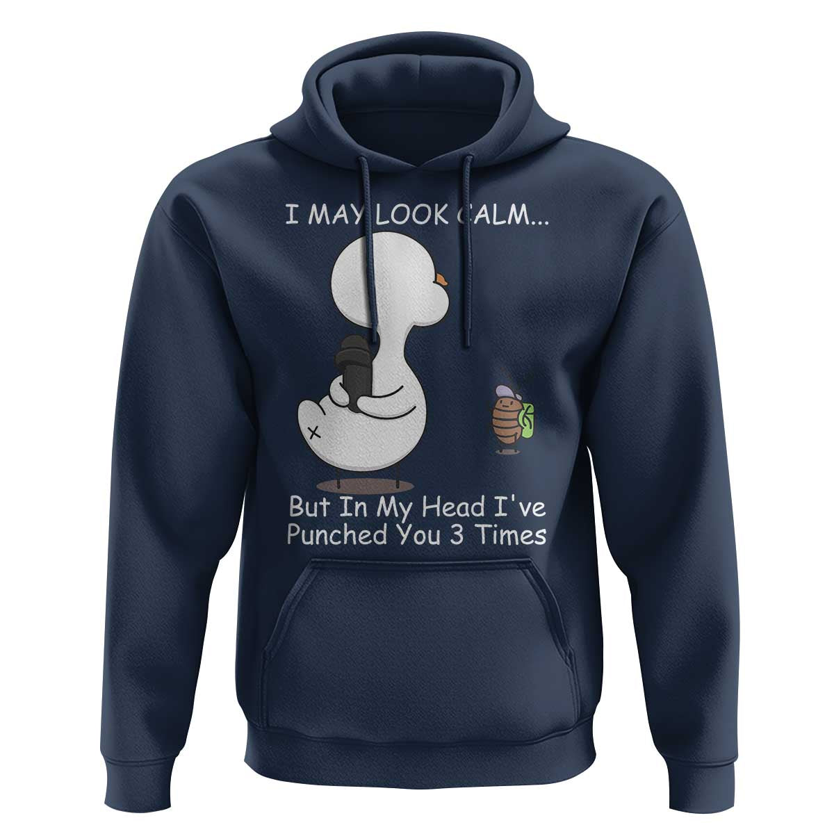 Duck Sarcastic Farm Hoodie In My Head I Have Pecked You 3 Times - Wonder Print Shop