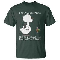 Duck Sarcastic Farm T Shirt In My Head I Have Pecked You 3 Times - Wonder Print Shop