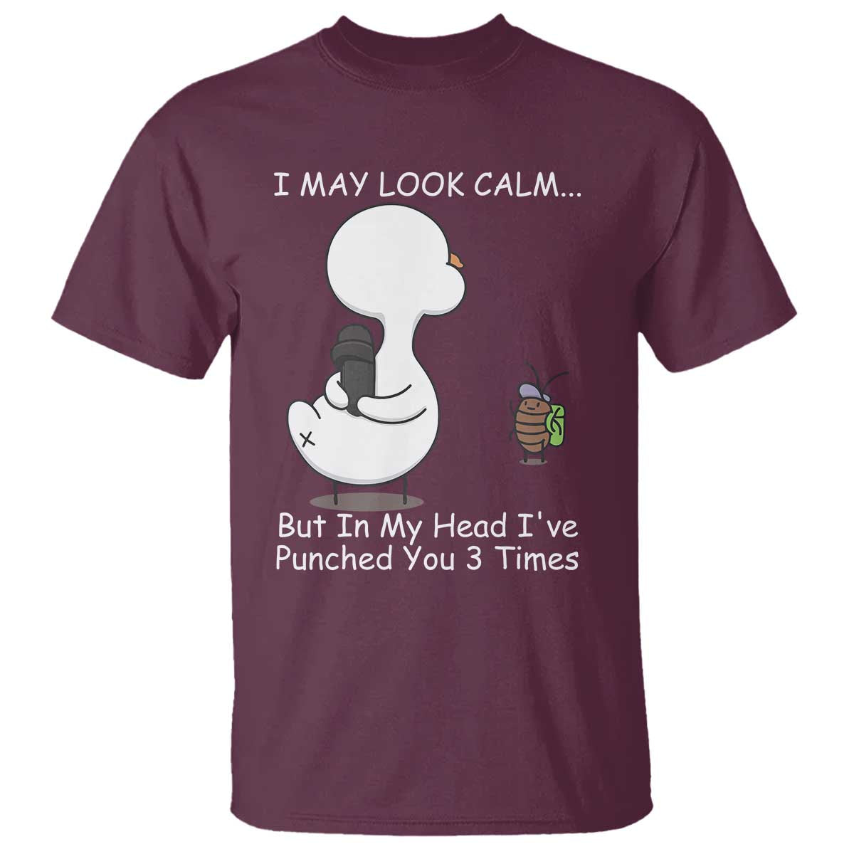 Duck Sarcastic Farm T Shirt In My Head I Have Pecked You 3 Times - Wonder Print Shop
