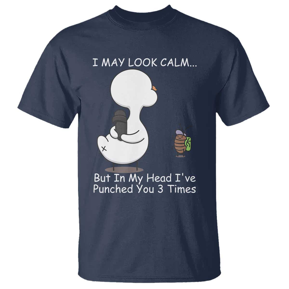 Duck Sarcastic Farm T Shirt In My Head I Have Pecked You 3 Times - Wonder Print Shop