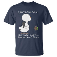 Duck Sarcastic Farm T Shirt In My Head I Have Pecked You 3 Times - Wonder Print Shop