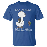 Duck Sarcastic Farm T Shirt In My Head I Have Pecked You 3 Times - Wonder Print Shop