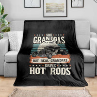 Some Grandpas Play Bingo Real Grandpas Drive Hotrods Throw Blanket 1932 American Classic Hotrod
