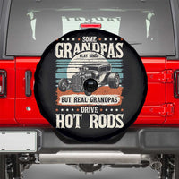 Some Grandpas Play Bingo Real Grandpas Drive Hotrods Spare Tire Cover 1932 American Classic Hotrod