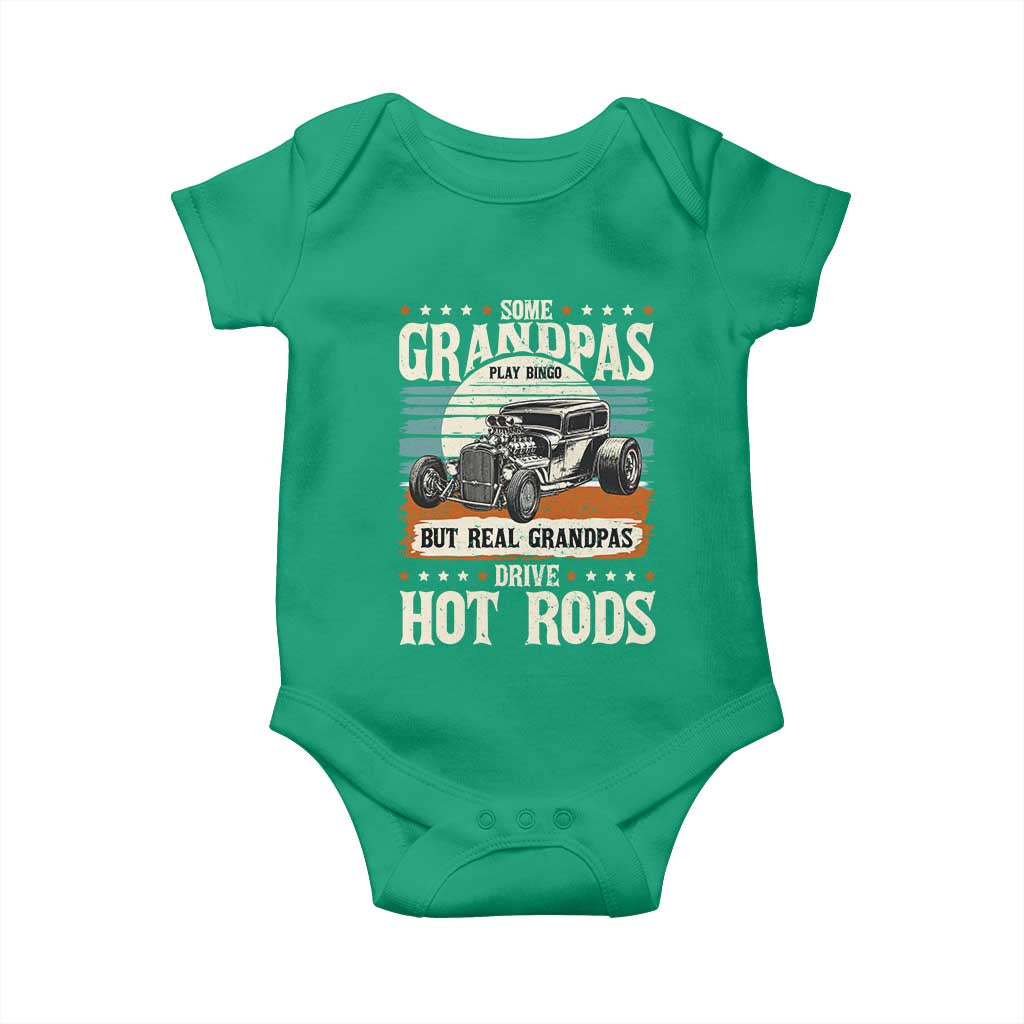 Some Grandpas Play Bingo Real Grandpas Drive Hotrods Baby Onesie 1932 American Classic Hotrod