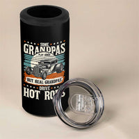 Some Grandpas Play Bingo Real Grandpas Drive Hotrods 4 in 1 Can Cooler Tumbler 1932 American Classic Hotrod