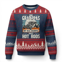 Some Grandpas Play Bingo Real Grandpas Drive Hotrods Ugly Christmas Sweater 1932 American Classic Hotrod