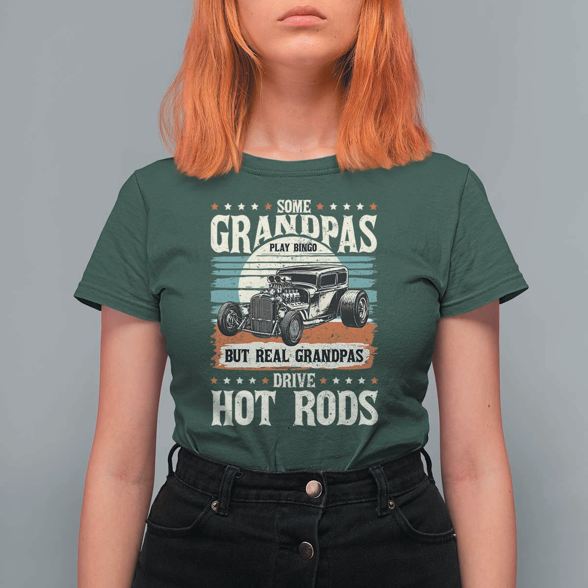 Some Grandpas Play Bingo Real Grandpas Drive Hotrods T Shirt For Women 1932 American Classic Hotrod