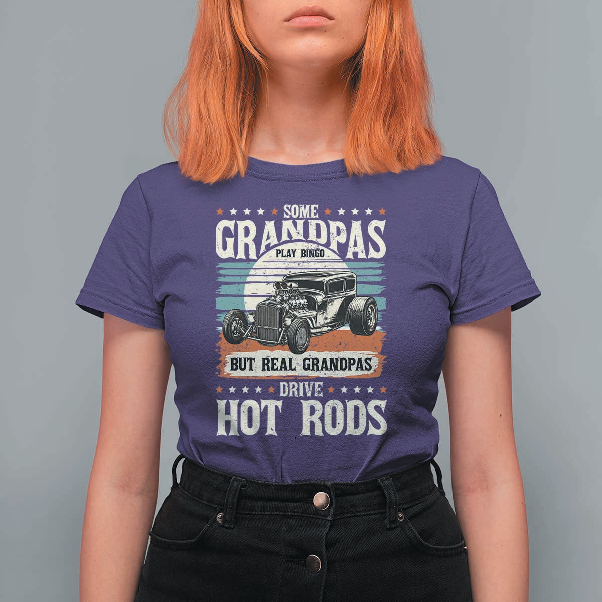 Some Grandpas Play Bingo Real Grandpas Drive Hotrods T Shirt For Women 1932 American Classic Hotrod