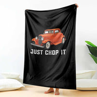 Just Chop It Throw Blanket 1932 American Classic Hotrod
