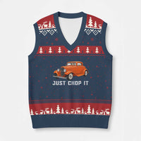 Just Chop It V-Neck Knit Sweater Vest 1932 American Classic Hotrod