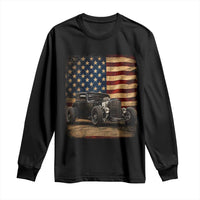 1932 American Classic Hotrod US Flag 4th of July Long Sleeve Shirt