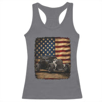 1932 American Classic Hotrod US Flag 4th of July Racerback Tank Top