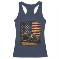 1932 American Classic Hotrod US Flag 4th of July Racerback Tank Top