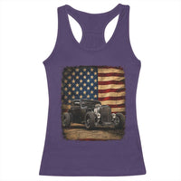 1932 American Classic Hotrod US Flag 4th of July Racerback Tank Top
