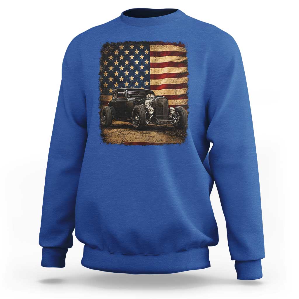 1932 American Classic Hotrod US Flag 4th of July Sweatshirt