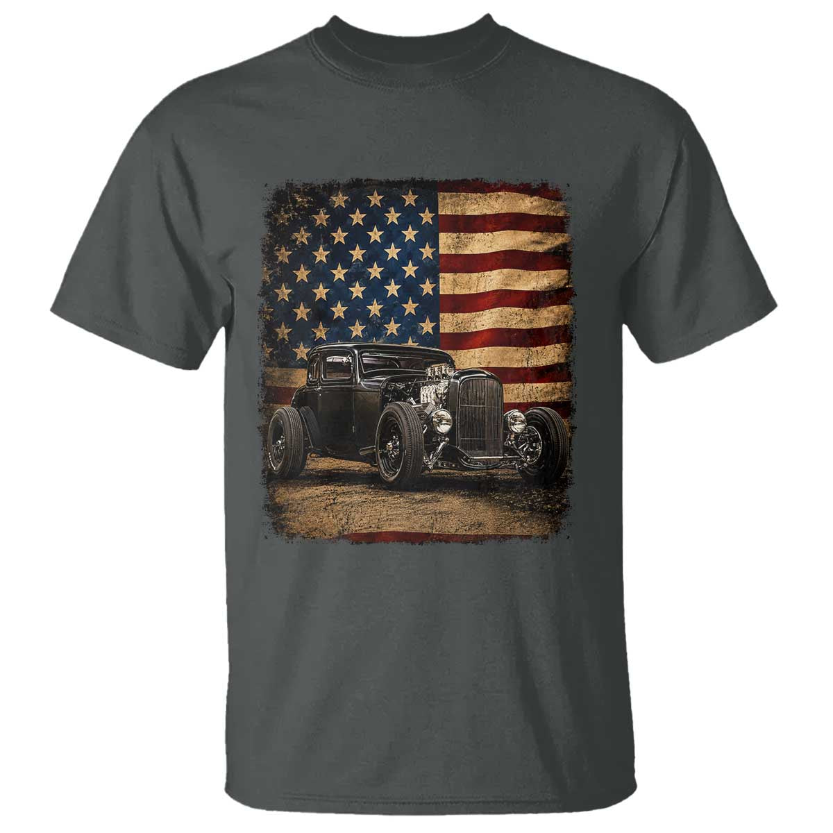 1932 American Classic Hotrod US Flag 4th of July T Shirt