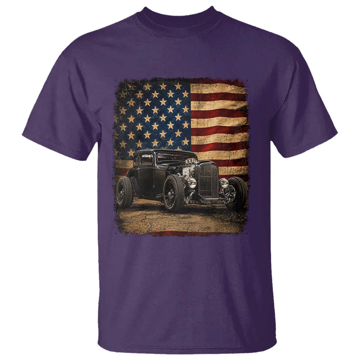 1932 American Classic Hotrod US Flag 4th of July T Shirt