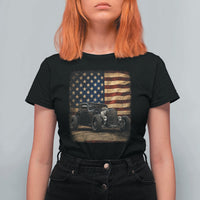 1932 American Classic Hotrod US Flag 4th of July T Shirt For Women
