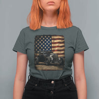 1932 American Classic Hotrod US Flag 4th of July T Shirt For Women