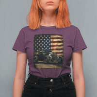 1932 American Classic Hotrod US Flag 4th of July T Shirt For Women