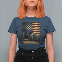 1932 American Classic Hotrod US Flag 4th of July T Shirt For Women