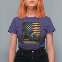 1932 American Classic Hotrod US Flag 4th of July T Shirt For Women