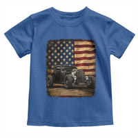 1932 American Classic Hotrod US Flag 4th of July Toddler T Shirt